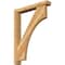 Ekena Millwork Westlake Block Rough Sawn Bracket w/ Offset Brace, Western Red Cedar, 4"W x 24"D x 32"H BKT0402X24X32WTL05RWR - alternate 1